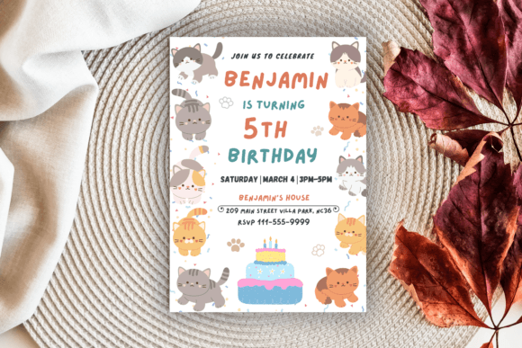 Download Kitten Birthday Invite - Birthday Collection