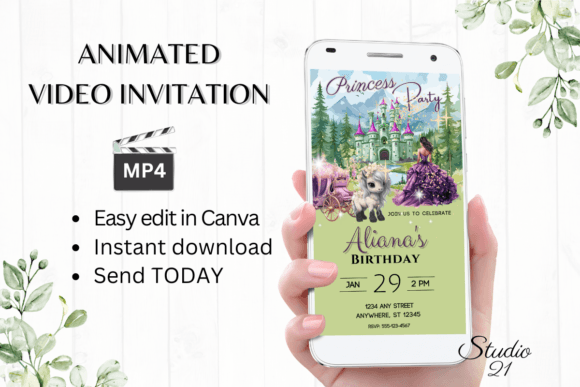 Download Princess Birthday Invitation - Girl - Birthday Collection