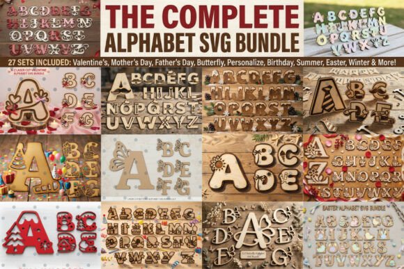 Download The Complete Alphabet SVG Bundle - Premium Bundle