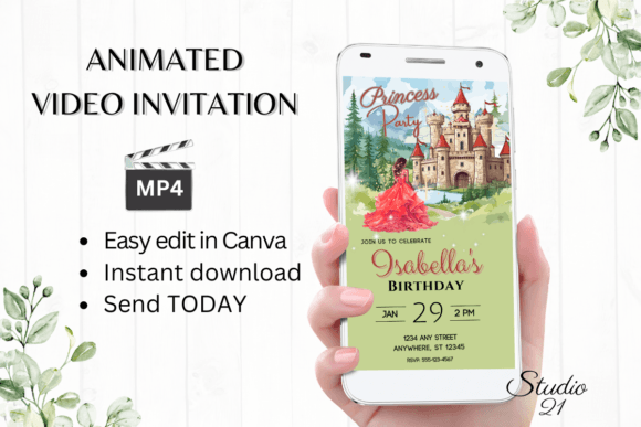 Download Princess Birthday Party Invite - Girl - Birthday Collection