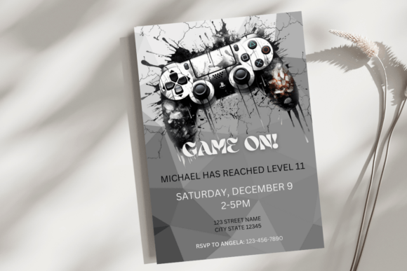 Download Gamer Boy Birthday Invite Template - Birthday Collection