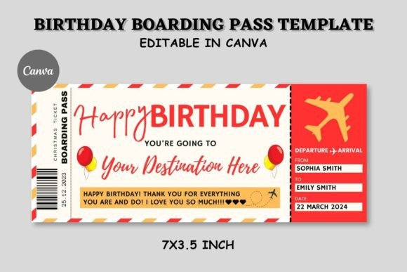 Download Boarding Pass Birthday Invite Template - Birthday Collection