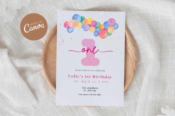 Download Pastel Birthday Invitation Canva - Birthday Collection
