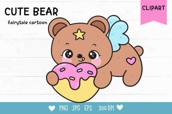 Download Cute Bear Clipart Kawaii Animal Birthday - Birthday Collection